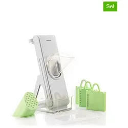 InnovaGoods® Küchen-Mandoline 5 in 1 - Multifunktionaler Gemüsehobel mit 4 Schneidearten und klappbarem Design für platzsparende Aufbewahrung. Ideal für eine gesunde Ernährung und einfach zu reinigen.