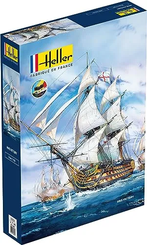 Heller 58897 STARTER KIT HMS Victory 1/100 - Wasserfahrzeug-Modellbausätze, originalgetreuer Modellbausatz für anspruchsvolle Bastler und Schiffsmodell-Liebhaber.
