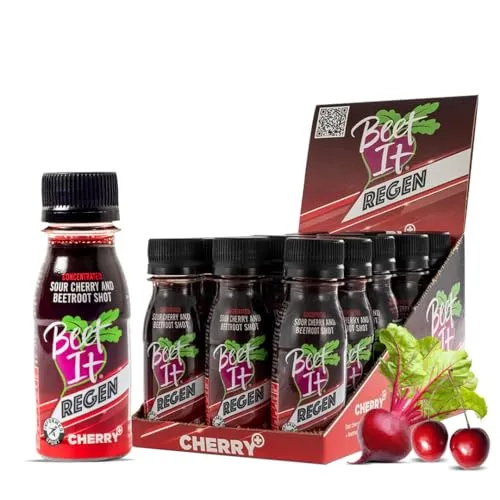 Beet It Regen Cherry+ Shot – Boost Recovery and Athletic Endurance Performance (15 x 70 ml)
