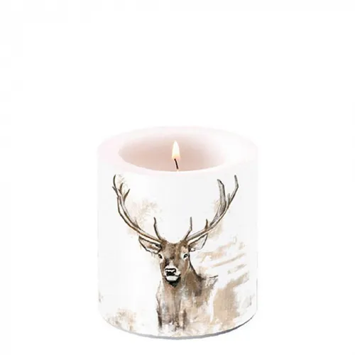 Kerze, Lampionkerze ANTLERS | Geweih 9cm Ambiente | Hirsch