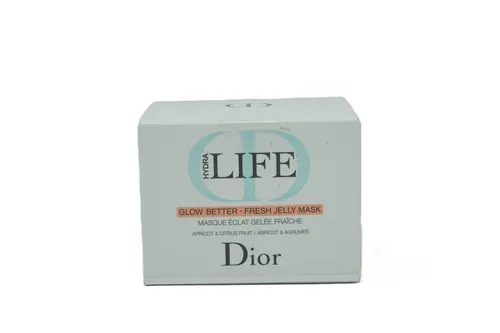Dior Hydra Life Fresh Jelly Mask 50 ml - Gesichtsmaske mit Aprikose & Citrusfrüchten - Tagespflege für strahlende Haut, spendet intensive Feuchtigkeit und erfrischt mit natürlichen Extrakten.