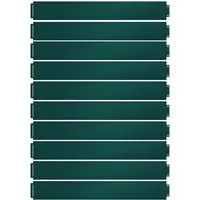 Serina Rasenkante, Beetumrandung, Grün, 100 x 14 cm - 10 Meter - Rasenkanten für perfekte Gartenpflege, aus verzinktem Stahl, pulverbeschichtet und pflegeleicht. Ideal für klare Beeteinteilung und einfaches Mähen.