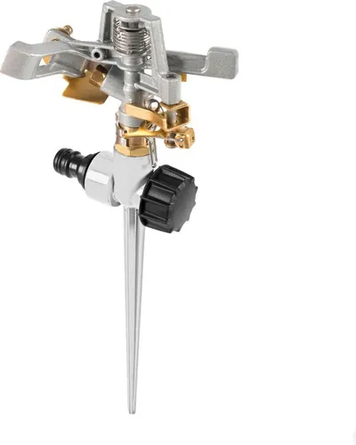 CELLFAST Pulsationssprenger Impulsprenger Pulsationsregner Aus Metall Gartensprinkler Rasensprenger Für Rasen Blumen Pflanzen Stufenregulierung Basic