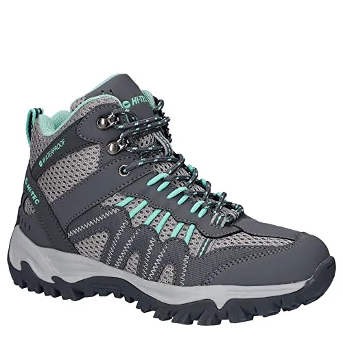 Hi-Tec Jaguar Mid Wp Damen Wanderstiefel - Wanderschuhe mit wasserdichter Dri-Tec Membran für trockene Füße und leichtem, atmungsaktivem Obermaterial für optimalen Komfort.