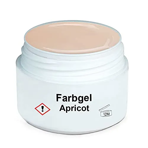 GS-Nails UV Farb-Gel für Nail-Art & Nagel-Design - 5 ml UV-härtendes Cover-Gel - Nail-Gel - selbstglättendes Nagel-Gel - Apricot - A4