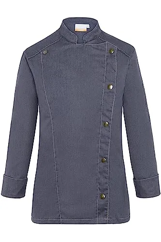 Karlowsky Damenkochjacke Jeans-Style Vintage Black Größe 34