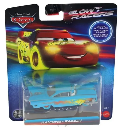 RAMONE Glow in the Dark Racermann Racers Disney Cars 1:55 Mattel