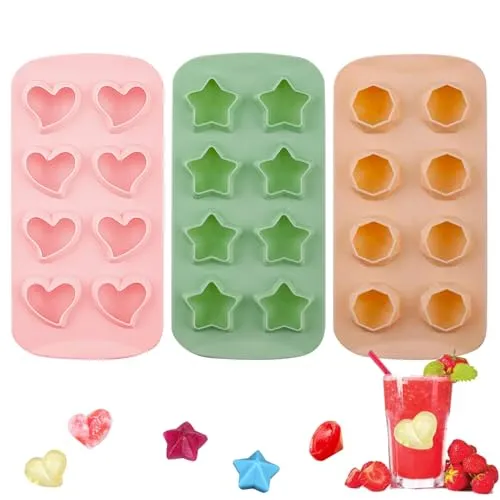 Stück Silikon-Eiswürfelform, Pralinenform, Herzförmige Eiswürfelform, Süßigkeitenform, Eiswürfelschale 3