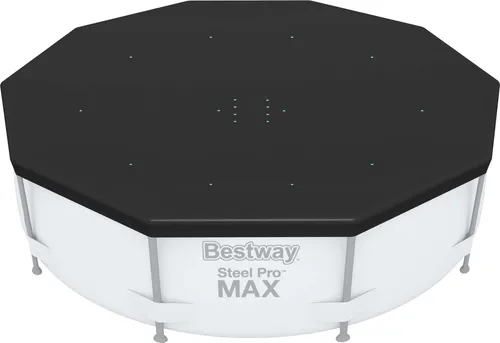 Bestway® PVC-Abdeckplane Ø 305 cm, schwarz, rund in schwarz von Bestway