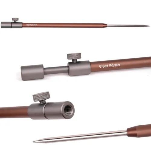 Trout Master Rutenständer für Forellenruten Stainless Steel Spike Bankstick