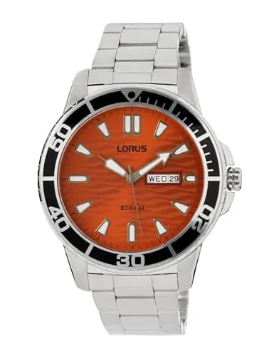 Lorus Herren Analog Quarz Uhr RH361AX9 - Armbanduhren für Herren mit robustem Edelstahlgehäuse und wasserdichter Konstruktion bis 10 BAR, ideal für jeden Anlass und maximalen Tragekomfort.