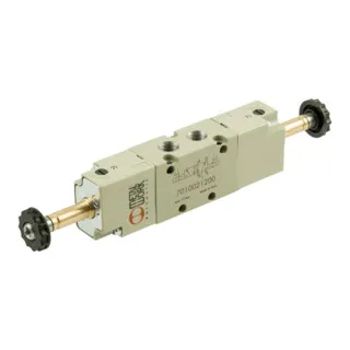 Produktbild Riegler 5/3-Wegeventil, elektropneumatisch, Mitte entlüftet, G 3/8