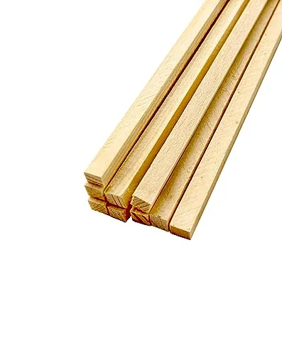 Holzstäbchen vierkant 400x4x4 mm - 500 Stück für Zuckerwatte & Basteln - Hochwertige vierkantige Holzstäbchen aus Kiefernholz, bruchsicher und umweltfreundlich. Ideal für Zuckerwatte, Lollis und kreative Bastelprojekte.