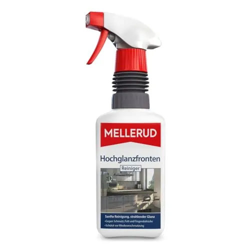 MELLERUD Hochglanzfronten Reiniger 0,5 l – Effektives Spray für strahlenden Glanz