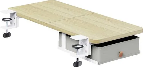 SpeaKa Professional SP-DET07-LW Home Office-Set Holz (hell) - Erweitern Sie Ihren Arbeitsplatz mit der Speaka Professional Schreibtisch-Erweiterung. Stabil, mit integrierter Schublade, sorgt sie für Ordnung und schafft zusätzlichen Stauraum. Einfache Montage ohne Bohren!