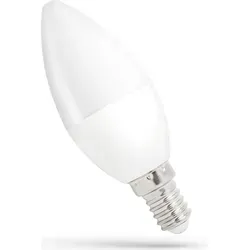 Spectrum LED Leuchtmittel Kerze 1W = 8W E14 matt 90lm warmweiß 3000K 270°