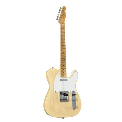 Fender 1959 Telecaster Journeyman Relic MN Natural Blonde #CZ577718 E-Gitarre - Custom Shop E-Gitarre mit authentischen Spezifikationen der 50er Jahre, handgewickelten Texas Special Pickups und natürlichem Relic-Finish für den perfekten Vintage-Sound.