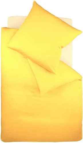 Fleuresse Mako-Satin-Bettwäsche Colours Gelb 2006 - Hochwertige Bettwäsche aus 100% mercerisierter Baumwolle, atmungsaktiv und pflegeleicht. Ideal für erholsame Nächte, waschbar bei 60°C und trocknergeeignet. In verschiedenen Farben kombinierbar.