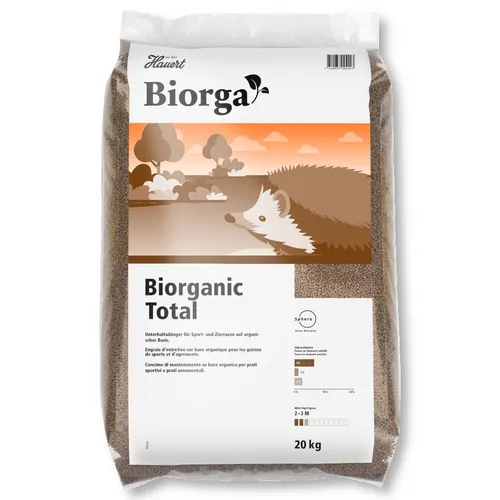 Hauert Biorganic Total 20 kg Universaldünger Rasendünger FiBL Biodünger Blume