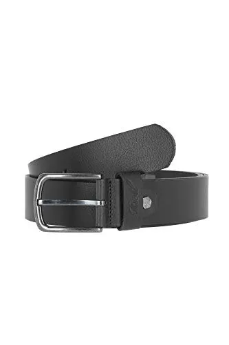 Reell Grain Belt, Black S/M - Hochwertiger Herren-Gürtel - Leder-Gürtel in Schwarz, stilvoll und strapazierfähig für den perfekten Look im Alltag.