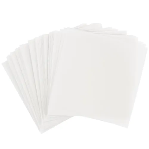 Ideen mit Herz Transparentpapier | 100 Blatt | quadratisch | Premium-Qualität | 110 g/qm | ideales Faltpapier zum Sterne basteln | transparentes Bastelpapier (weiß, 20 x 20 cm)