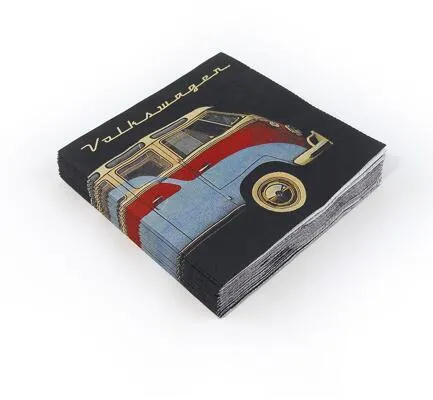 VW Collection VW T1 Bus Servietten, Samba & Beetle