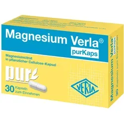 Magnesium Verla Purkaps 30 ST - Nahrungsergänzungsmittel zur Unterstützung der Muskelfunktion und zur Reduzierung von Müdigkeit, ideal für aktive Lebensstile.