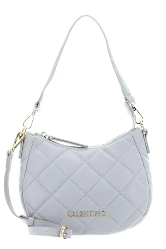Valentino Bags Ocarina Schultertasche hellgrau VBS3KK39R-979 - Schultertasche aus hochwertigem Lederimitat in elegantem hellgrau, perfekt für den stilvollen Alltag und vielseitig kombinierbar.