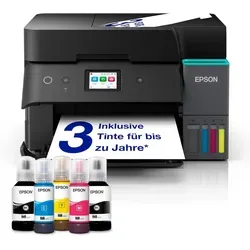Epson EcoTank ET-4950 - Multifunktionsdrucker - Drucker mit nachfüllbarem Tintentanksystem, bis zu 18 Seiten/Min. drucken, ideal für kosteneffizientes Arbeiten im Büro.