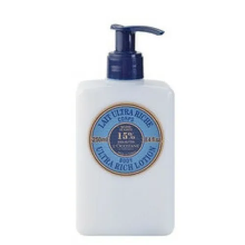 L'Occitane Shea Butter 15% Body Rich Lotion 250 ml - Körpermilch mit 15% Bio-Sheabutter, spendet intensive Feuchtigkeit für trockene Haut und zieht schnell ein, ideal für tägliche Pflege.