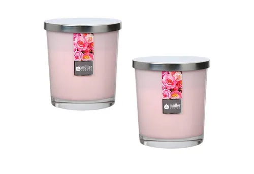 ECI Tools Duftkerze Maxi Duft-Kerzenglas Windlicht 110/95 mm mit Deckel, 2er Set, versch (2er Set)