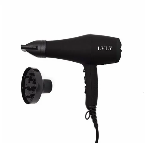 LVLY Haartrockner 2200 W - Stylingdüse, Diffusor & Haarbürste - Haartrockner mit 2200 W Leistung, 3 Modi und Haarbürste für individuelles Styling und extra Volumen. Ideal für schnelles und praktisches Styling im Alltag.