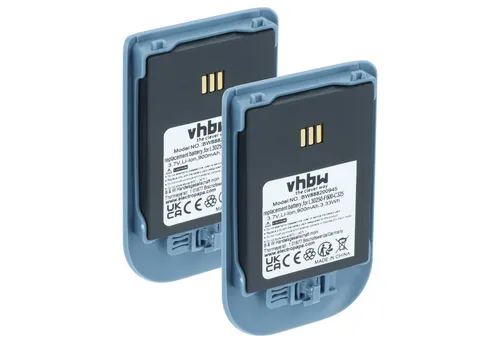 vhbw Akku passend für Ascom i62 Protector, i62 Talker Festnetz & DECT (900 Akku Akku Li-Ion 900 mAh (3,7 V, 2 St), Leistungsfähige Austausch-Akkus für Telefon, Festnetz oder schnurloses