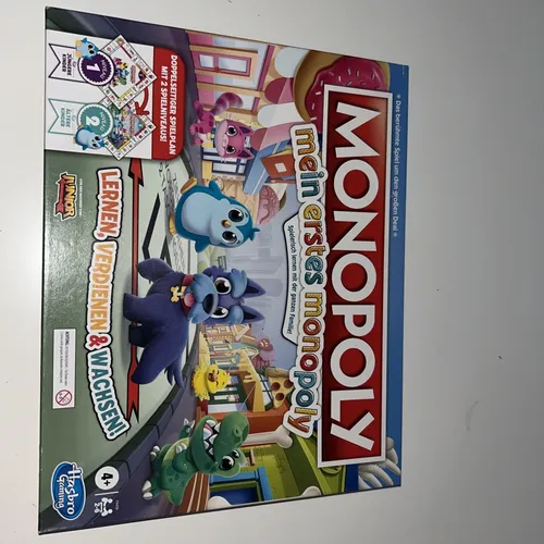 Hasbro Gaming Mein erstes Monopoly – Familienspiel für die ganze Familie - Gesellschaftsspiel für 4-99 Jahre, fördert strategisches Denken und macht Spaß für Groß und Klein. Ideal für Spielabende!