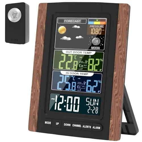 Funk Wetterstation mit Außensensor und Farbdisplay