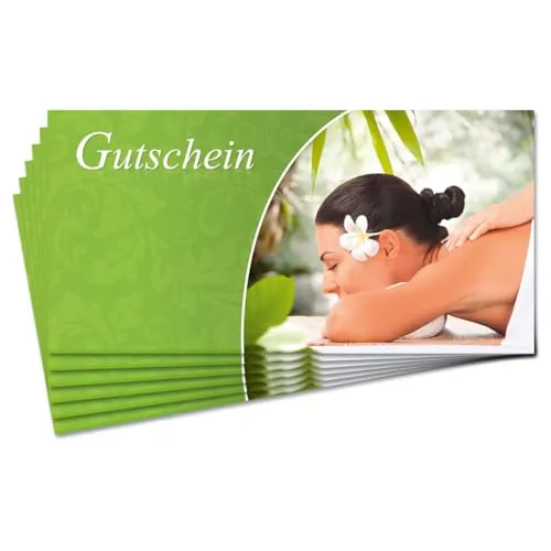 Gutschein Wellness, 25 Stück, DIN lang