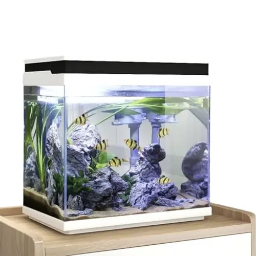AquaOne Aquarium Komplettset LED HNE-380 - 26L Nanoaquarium mit Filter - Aquarien - Elegantes Komplettset mit energieeffizienter LED-Beleuchtung und integriertem Filtersystem, ideal für Aquaristik-Anfänger und Kinder.