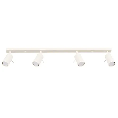 Ring 4 Deckenstrahler beige GU10 - Moderne Lampe für jeden Raum, mit verstellbaren Reflektoren für präzise Beleuchtung und individueller Lichtfarbe durch GU10-Leuchtmittel.