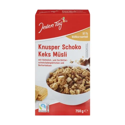 Jeden Tag Schokoladen-Keks-Müsli 750 g