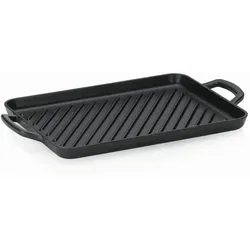 kela Grillplatte Calido 35x25cm - Pfanne aus Gusseisen, ideal für gleichmäßige Wärmeverteilung und perfekte Grill- und Bratergebnisse – ein Blickfang in jeder Küche!