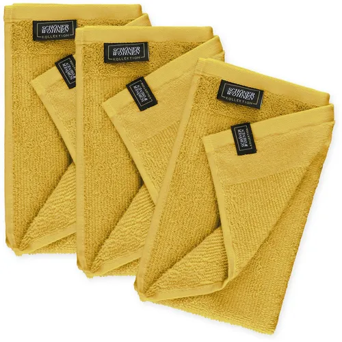 SCHÖNER WOHNEN-Kollektion Gästehandtücher Sense, Frottee (3-St), mit Velourborte, hautschmeichelnde Airtouch Qualität, super weich