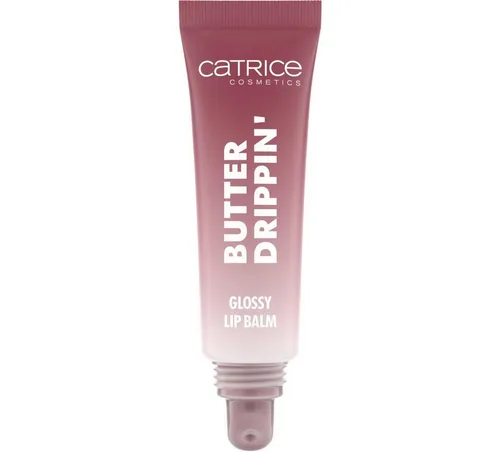 Catrice Lippenbalsam Butter Drippin' Glossy Lip Balm, 3-tlg., Dezenter Farbakzent, geschmeidig, hochglänzend, spendet Feuchtigkeit.