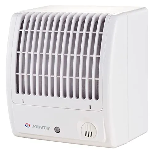 VENTS Wandventilator Radialventilator 100 CF Turbo T mit Nachlauf - Wandventilator mit einstellbarem Nachlauf-Timer für optimale Luftzirkulation und individuellen Komfort in jedem Raum.