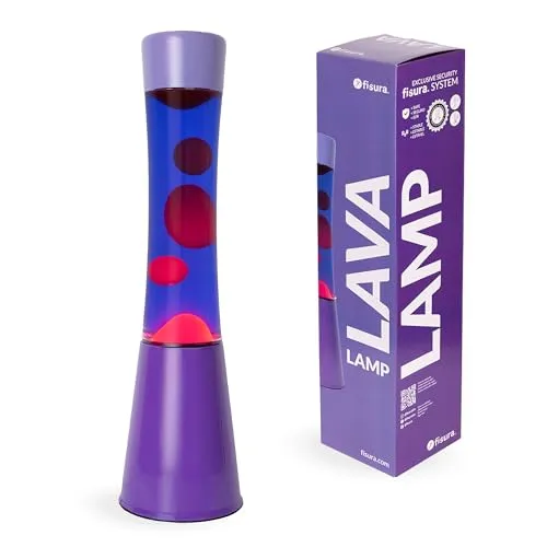 Fisura Lila-Rote Lavalampe – Retro Design mit entspannendem Effekt