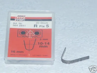 20x Nachschneidmesser R Fix 5 für Rubber Cut, Schneidmesser R5 >564284<