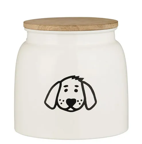 IB Laursen Dose für Hundefutter Emaille weiß 04897-11 von Ib Laursens