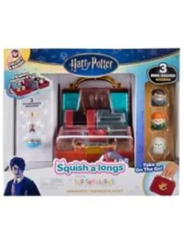 Squishalongs - Harry Potter Hogwarts Express - Kuschelige Plüschfigur im Hogwarts Express Design, ideal für Harry Potter Fans und Sammler, bringt Magie ins Kinderzimmer.
