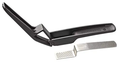 Fackelmann Knoblauchpresse mit ergonomischen Griffen - Testsieger von 2018: Müheloses Pressen ohne Kontakt. Der gepresste Knoblauch bleibt sauber und geruchsfrei. Hochwertige Verarbeitung mit ergonomischen Griffen für besten Komfort.