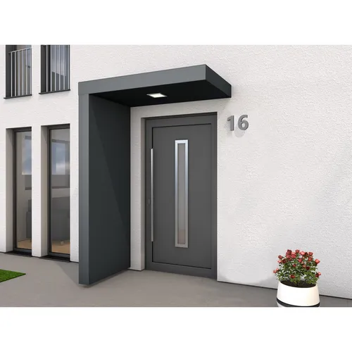 Gutta BS PLUS 160 Rechteckvordach mit Seitenteil links von Gutta