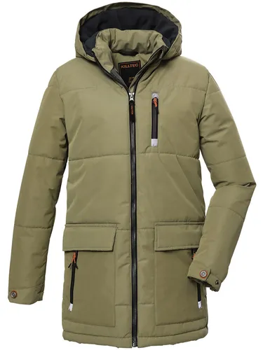 Killtec Stepp-Parka für Kinder, Beige, Größe 140 - Funktionsjacken für Kinder: Wasserabweisend, winddicht und mit verstellbarer Kapuze - ideal für jedes Wetter!
